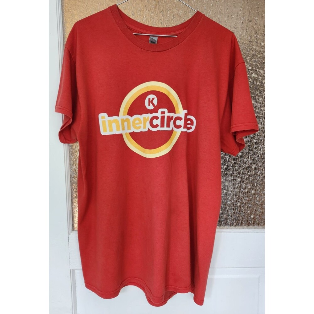 Vintage Circle K InnerCircle Promo T‑Shirt – Red Gildan Heavy Cotton – Size L